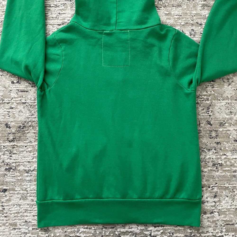 Aviator Nation 5 Stripe Green Zip Up Hoodie Size M Made USA Rare St Pattys Day - Picture 7 of 11